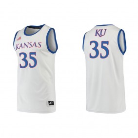 Zuby Ejiofor Kansas Jayhawks adidas Swingman College Basketball Jersey Gray